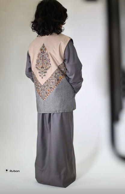 Shawl vest.